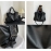 Large Capacity Black Shoulder Bags For Women Large Shopper Bag Solid Color Soft Leather Crossbody Handbag Lady Travel Tote Bag