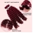 Nabi Burgundy Hair Braiding Bundles Deep Wave Hair Extension Braids Deep Curly Hair Extension Bulk for Salon Supply