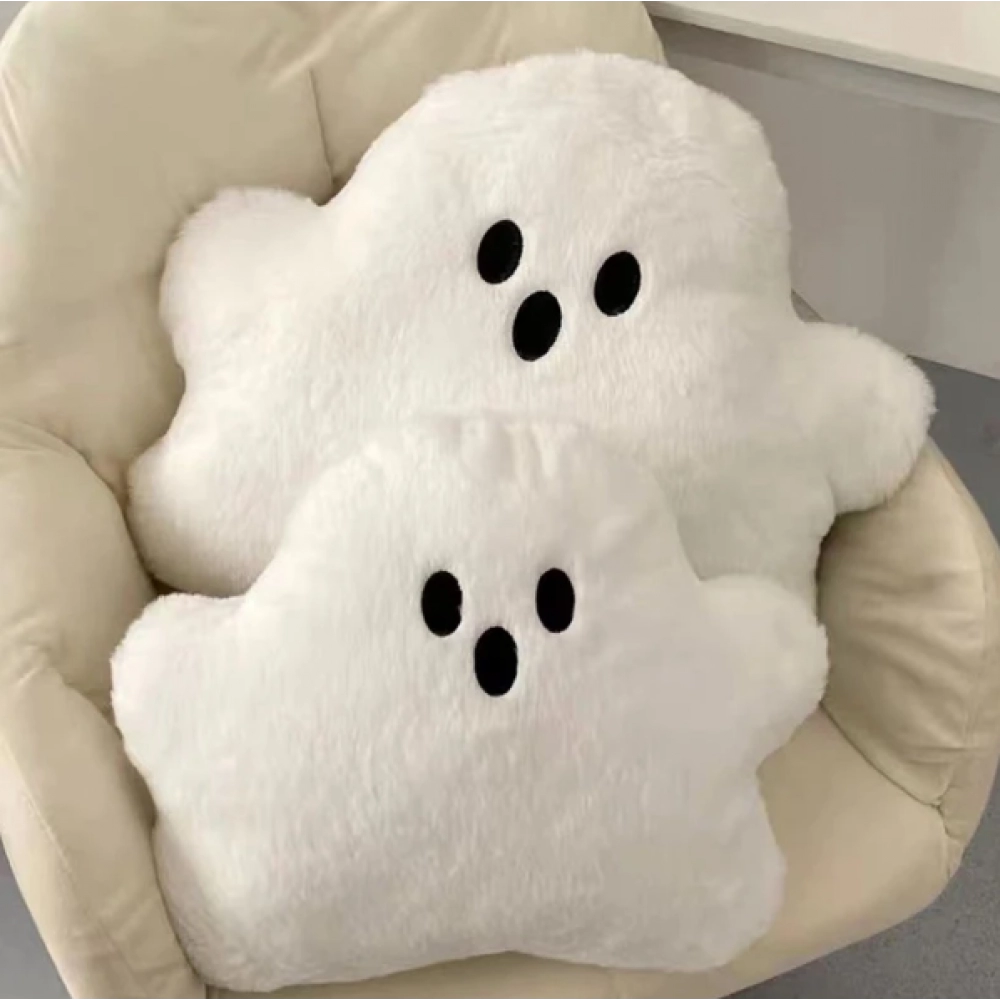 Halloween Party Decoration White Ghost Doll Pillow Sofa Cushion Cloud Shaped Pillows 2024 Halloween Decoration Household