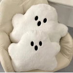 Halloween Party Decoration White Ghost Doll Pillow Sofa Cushion Cloud Shaped Pillows 2024 Halloween Decoration Household