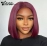 Trueme 99J Burgundy Red Short Straight Bob Wig Lace Front Human Hair Wigs For Women 13x5x1 Pre Plucked Brazilian Bob Lace Wigs