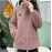 Fleece-lined Thickened Cotton Coat New Style Women's Winter Warm Cotton Jacket For Middle-aged Mothers Fashionable Attire