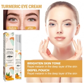 Eelhoe Turmeric Eye Cream Fade Eye Corner Fine Lines and Dark Circles Dark Circle Removal Anti-Wrinkle Brightening Skin Makeup